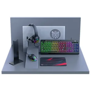 5-in-1 RGB Gaming Bundle – Keyboard, Mouse, Headset, Mouse Pad & Stand (Preorder)